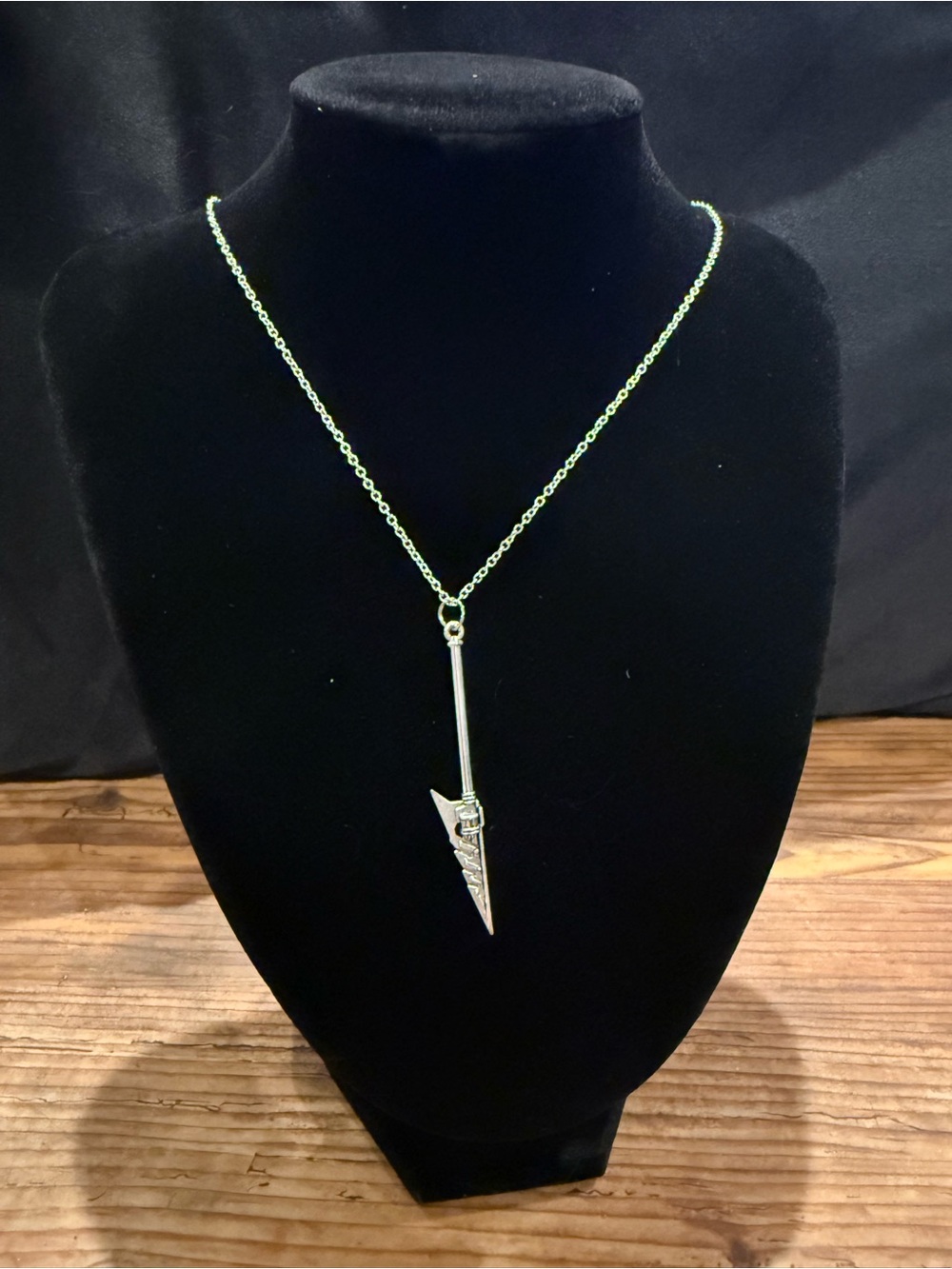 Silver sword necklace